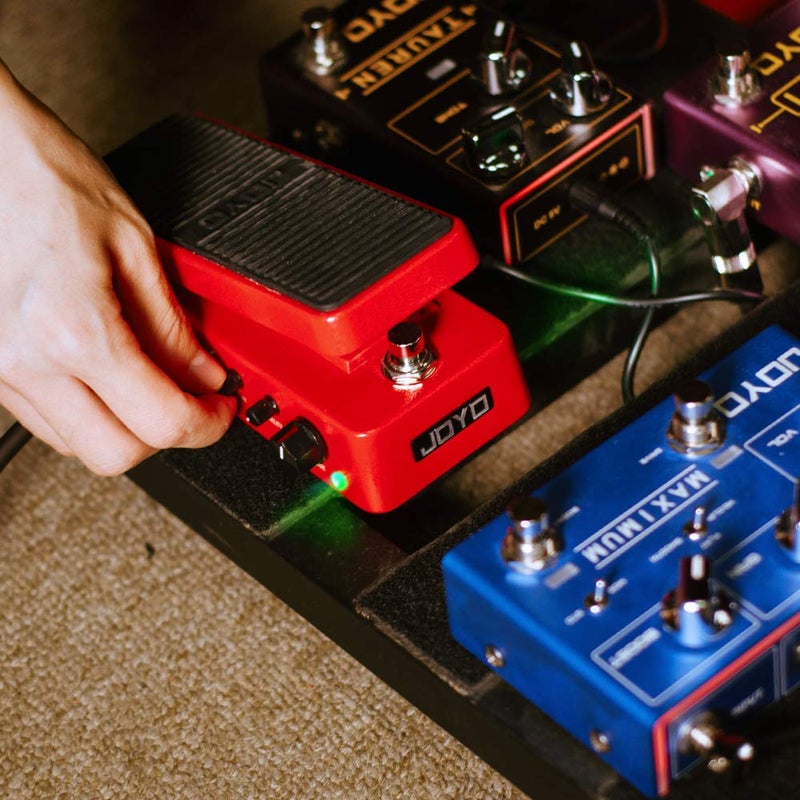 JOYO WAH-II Classic and Multifunctional WAH Pedal Featuring Wah-Wah/Volume Functions with WAHWAH Sound Quality Value knob (Red) - Image 5